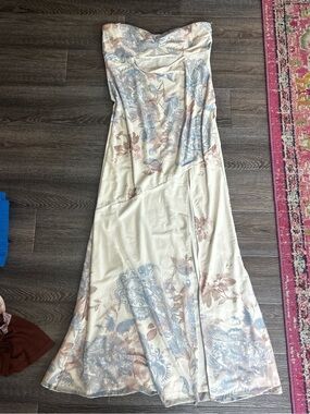 legacies strapless maxi dress icy blue Legacies Strapless Maxi Dress Icy Blue